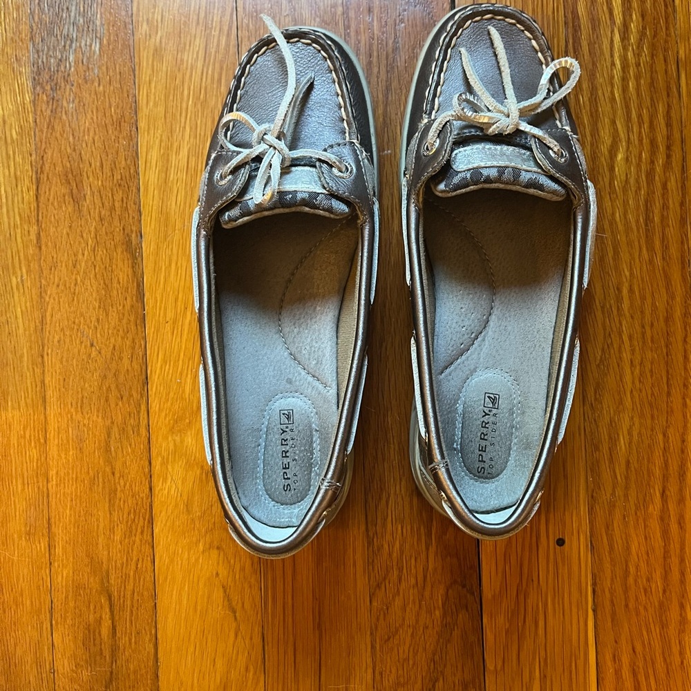 Sperry Gray Boat Shoes